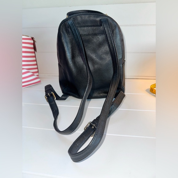 Kate Spade Leila black pebbled leather dome backpack - Picture 6 of 8